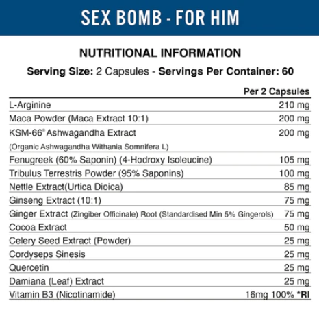 Sex Bomb Male - 120 капс