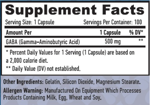 Gaba 500 мг - 100 капс