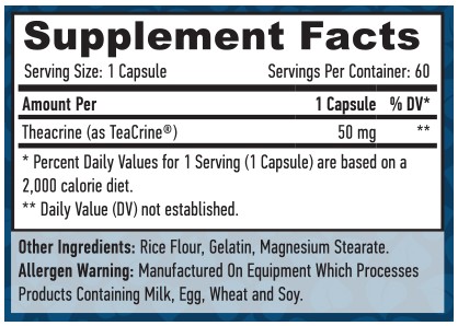 Teacrine 50 мг - 60 капс