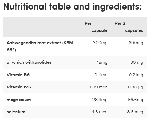 Ashwagandha - 120 капс