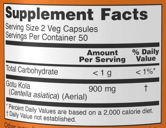 Gotu Kola 450 mg - 100 веган капс