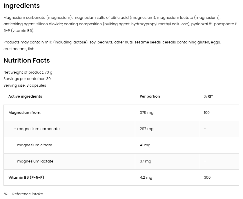 Pharma Magnesium Citrate + Potassium + B6 P-5-P - 90 капс