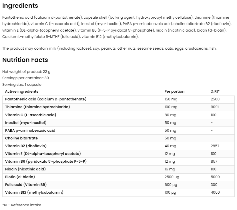 Pharma Methyl B-Complex - 30 капс