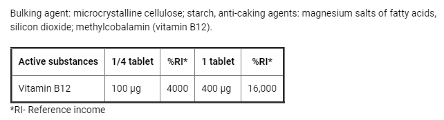 Vitamin B12 Methylcobalamin - 200 таб